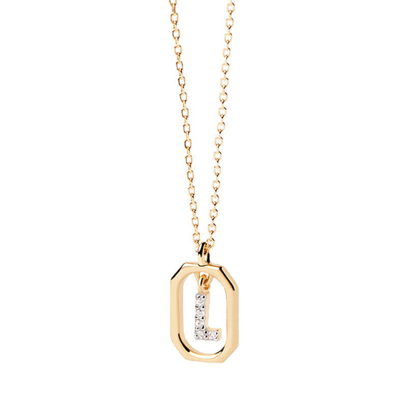 Addison 18K Gold-Plated Letter Necklace