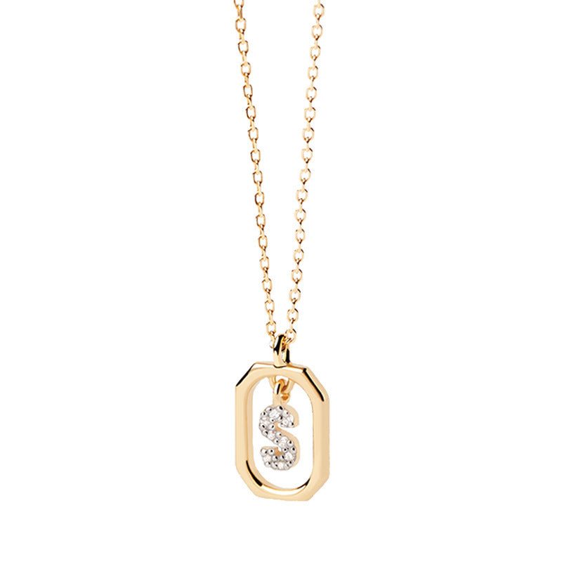 Addison 18K Gold-Plated Letter Necklace