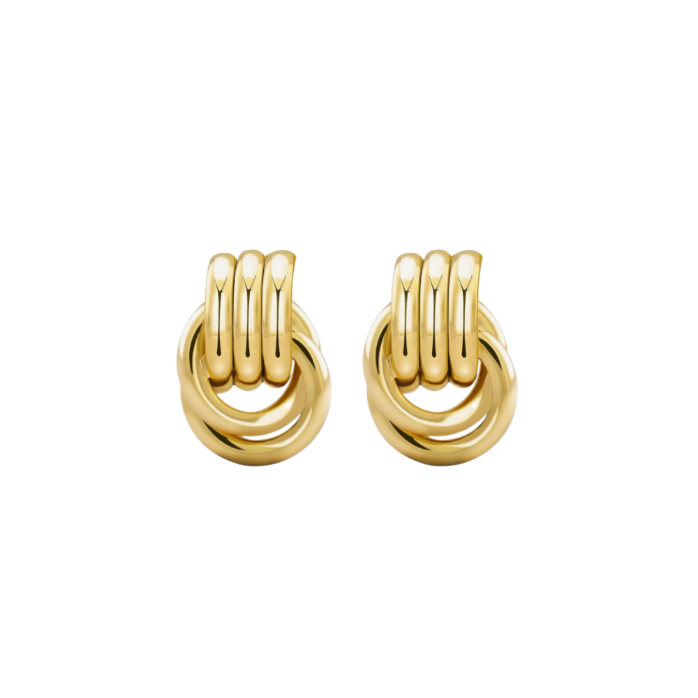 Charlotte 18K Gold-Plated Earrings