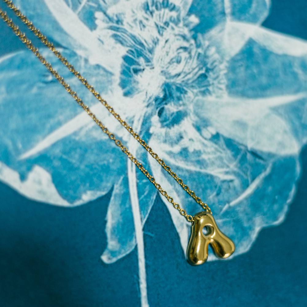 Dalia 18K Gold-Plated Letter Necklace