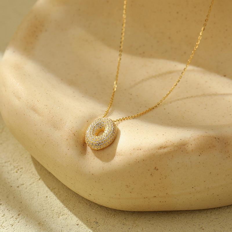 Bella 18K Gold-Plated Letter Necklace