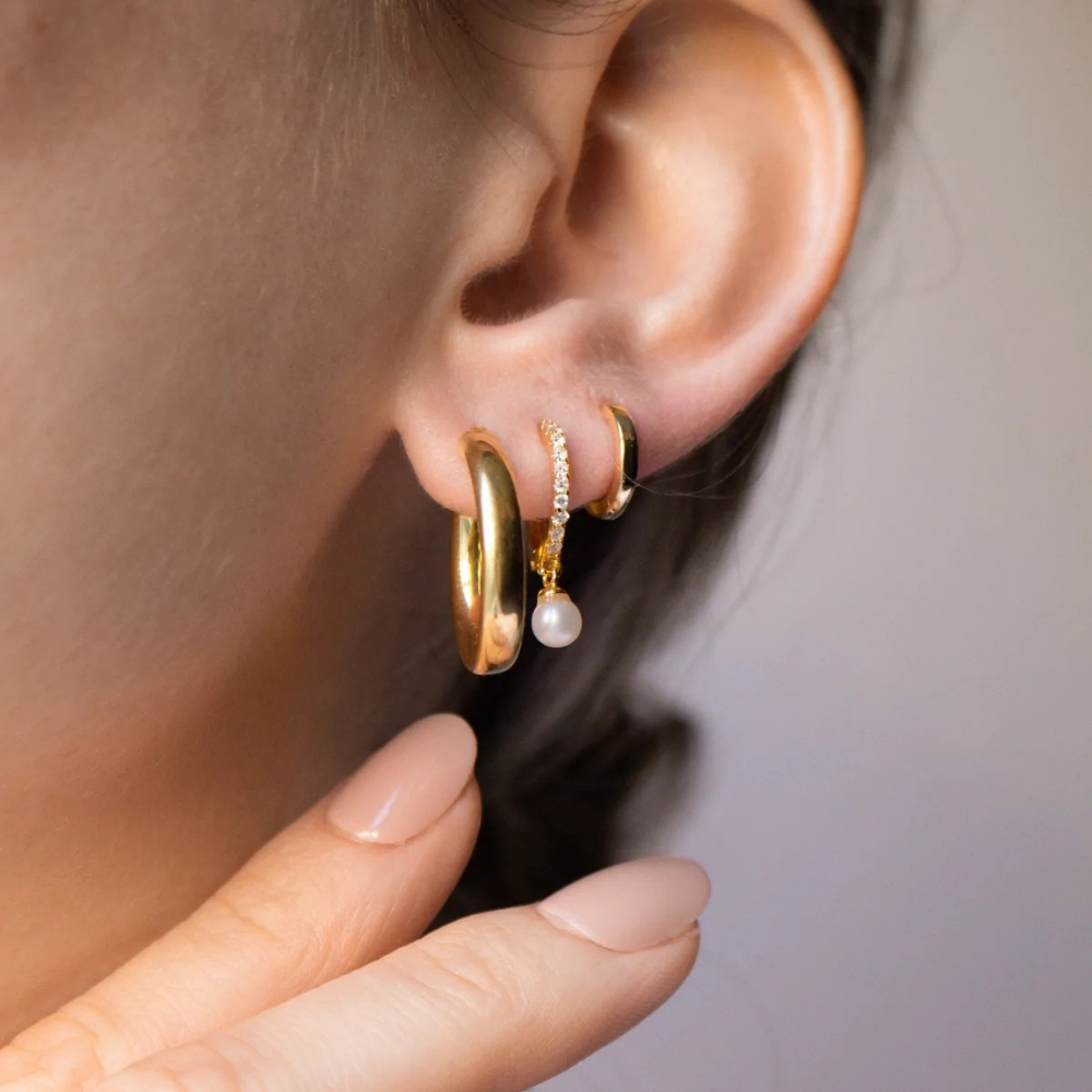 Tiffany 18K Gold-Plated Earrings