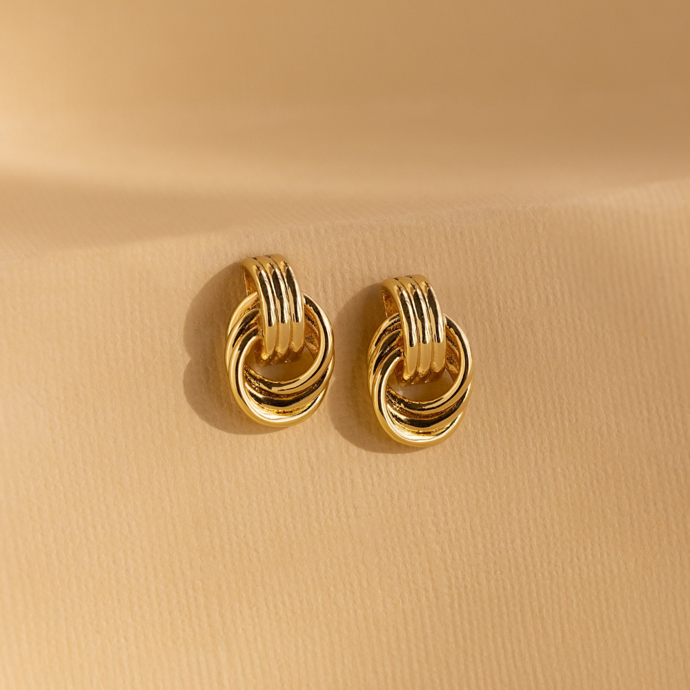 Charlotte 18K Gold-Plated Earrings
