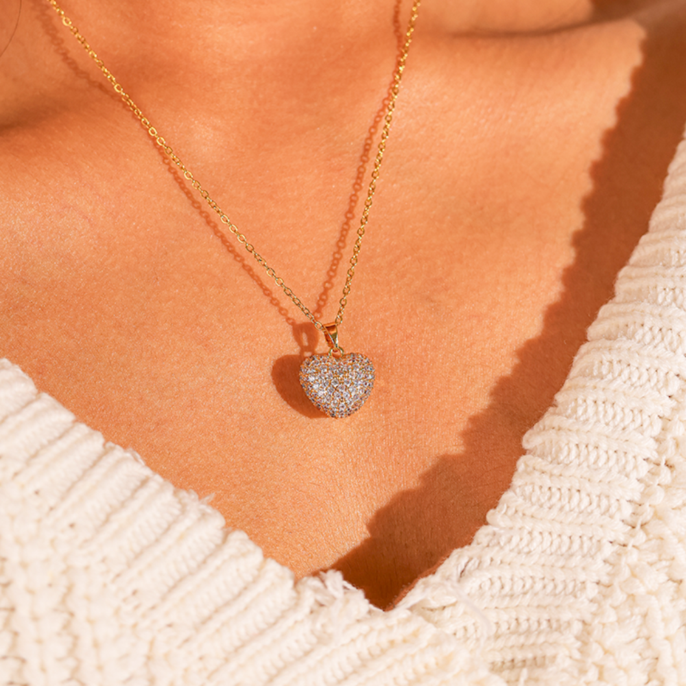 Open Heart 18K Gold-Plated Necklace