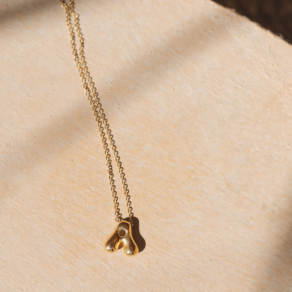 Dalia 18K Gold-Plated Letter Necklace