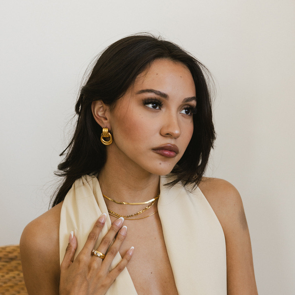 Charlotte 18K Gold-Plated Earrings