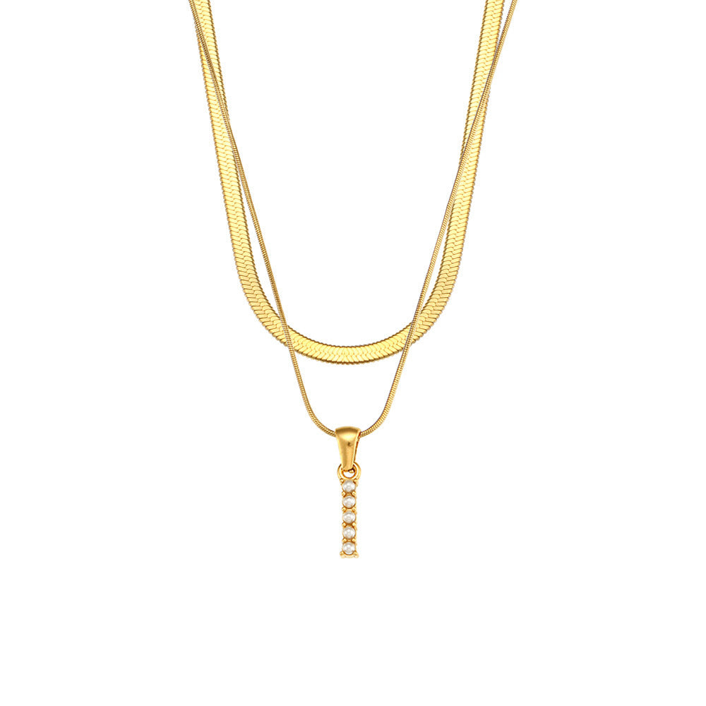 Diana 18K Gold-Plated Letter Necklace