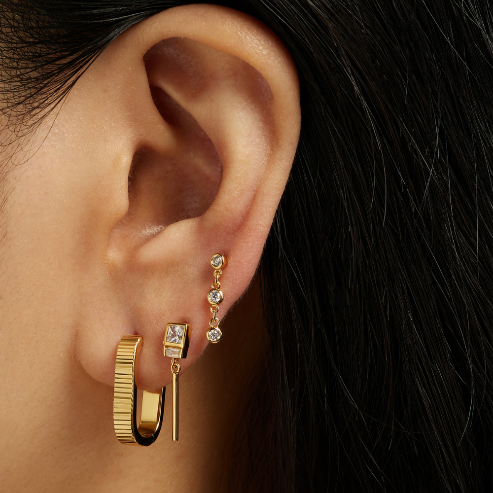 Ivy 18K Gold-Plated Earrings