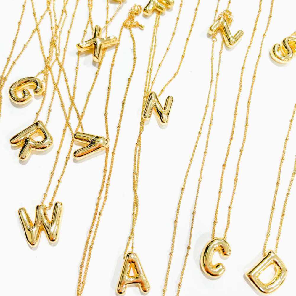 Dalia 18K Gold-Plated Letter Necklace