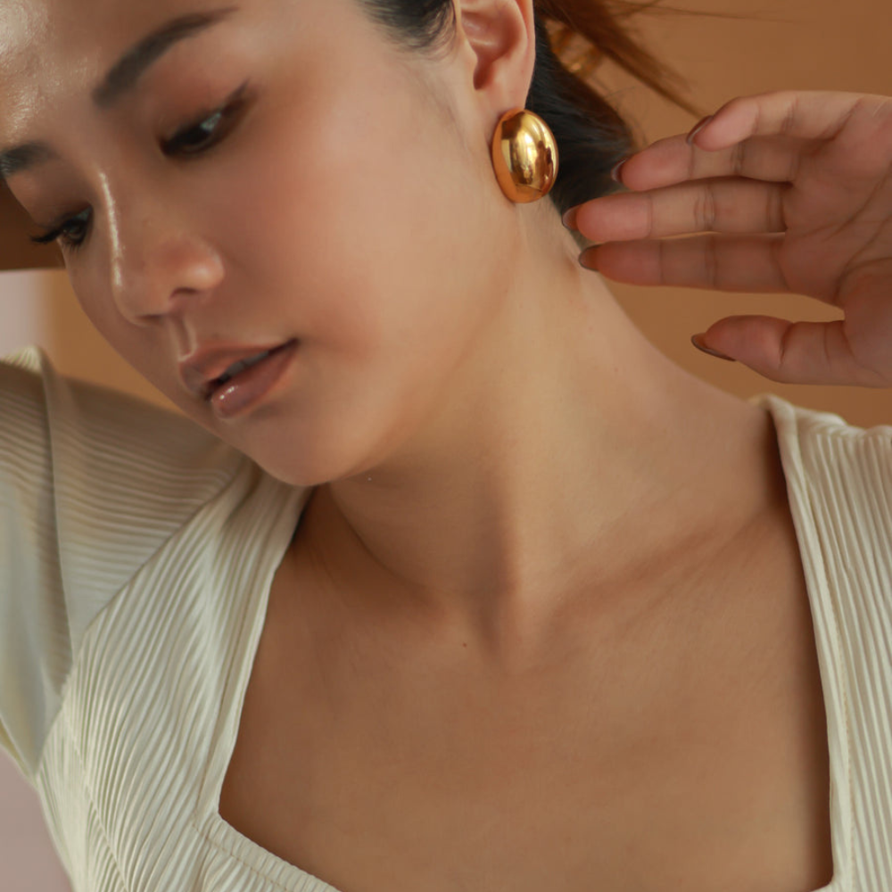 Rose 18K Gold-Plated Earrings