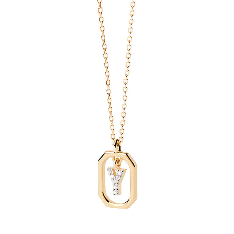 Addison 18K Gold-Plated Letter Necklace