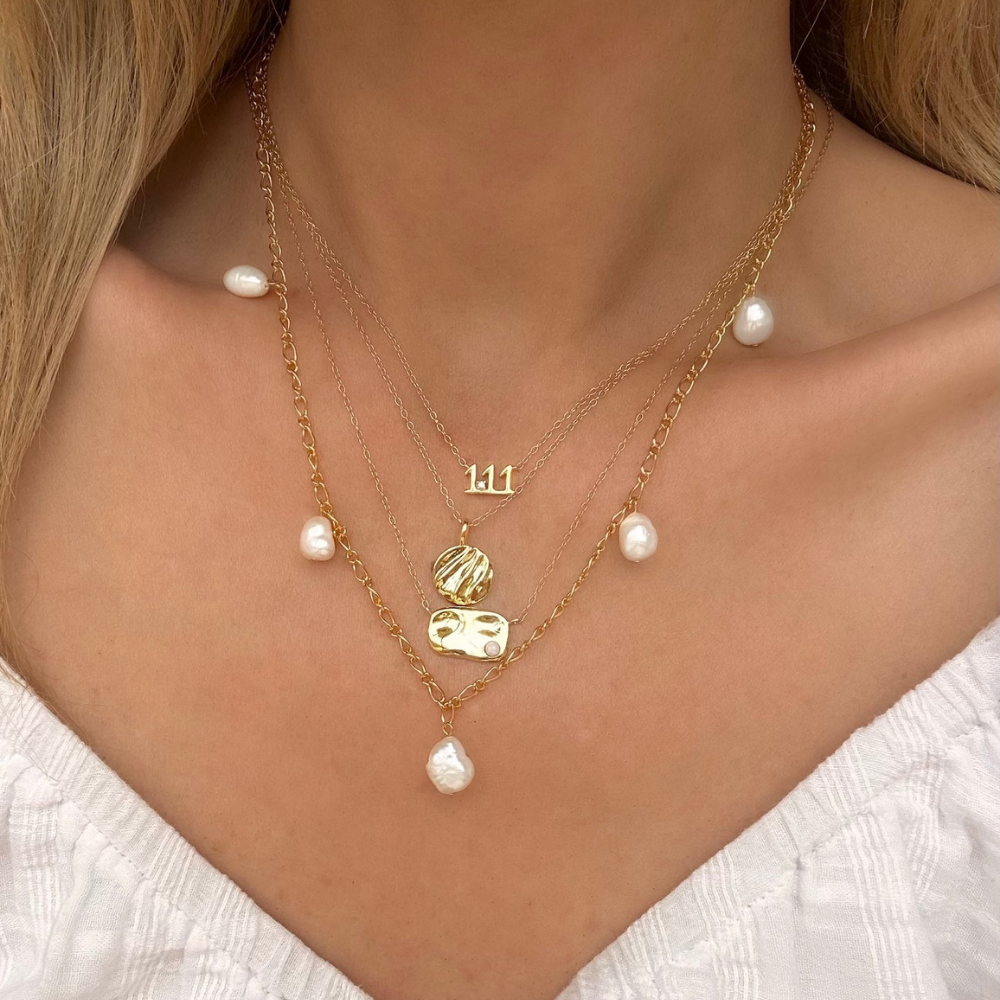 Katia 18K Gold-Plated Lucky Number Necklace