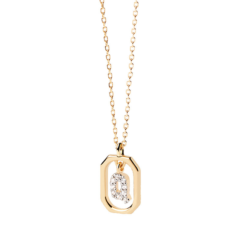 Addison 18K Gold-Plated Letter Necklace