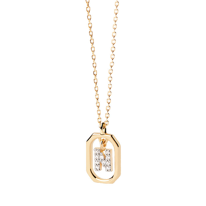 Addison 18K Gold-Plated Letter Necklace