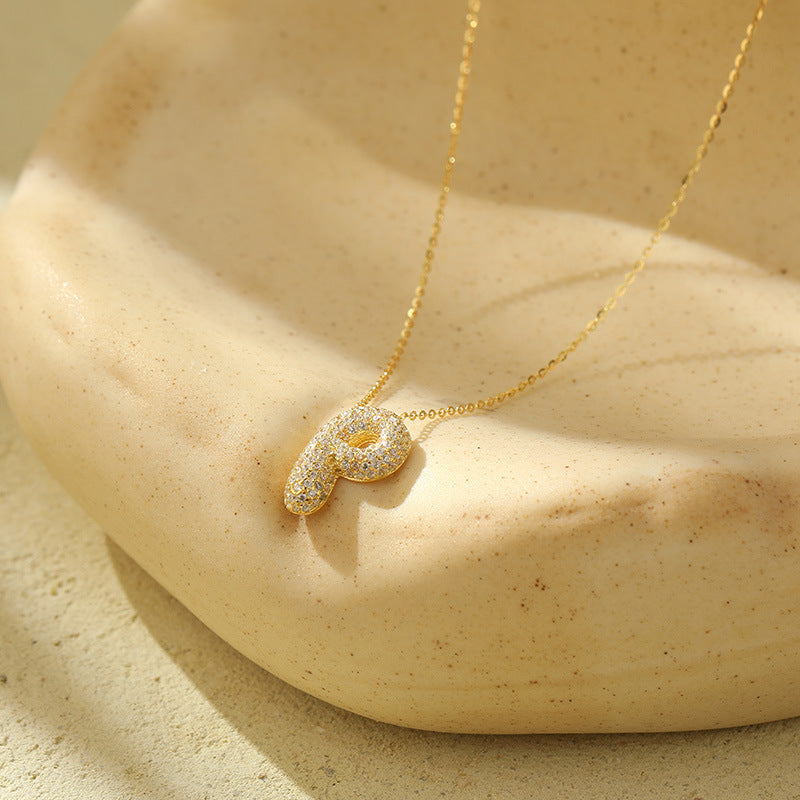 Bella 18K Gold-Plated Letter Necklace