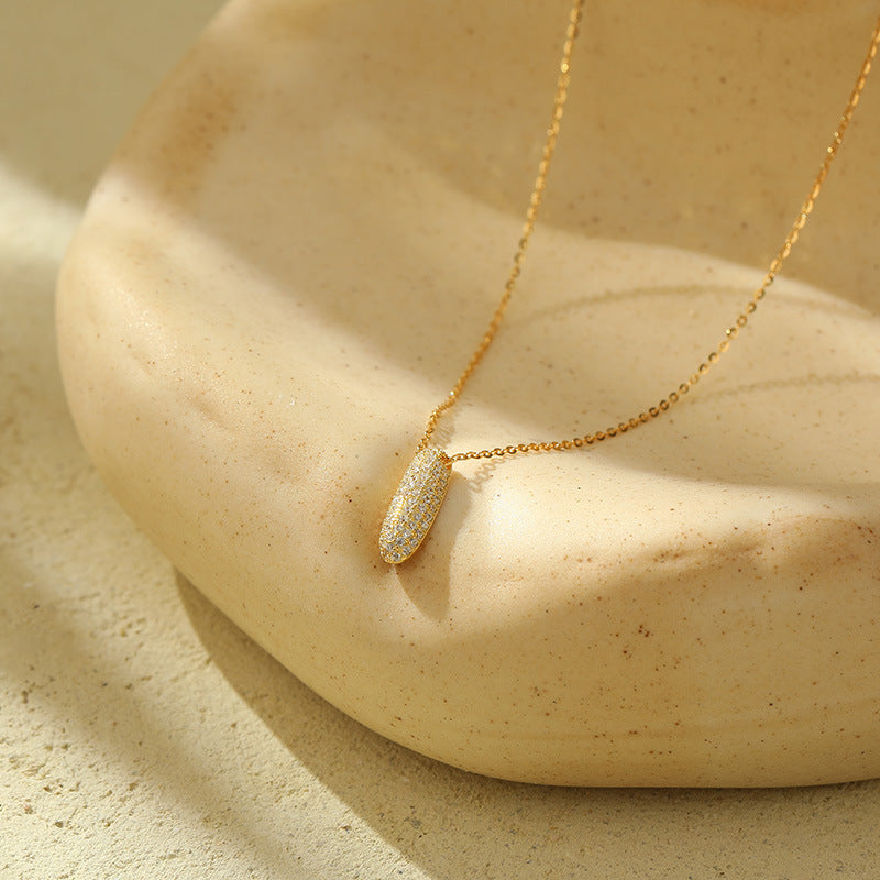 Bella 18K Gold-Plated Letter Necklace
