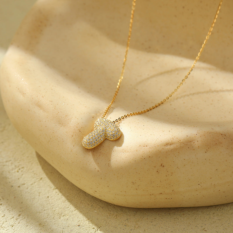 Bella 18K Gold-Plated Letter Necklace