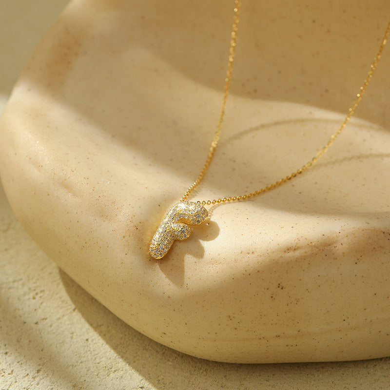 Bella 18K Gold-Plated Letter Necklace