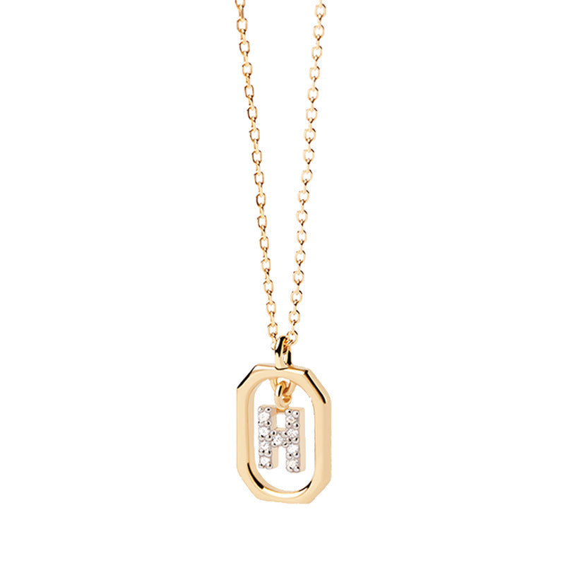 Addison 18K Gold-Plated Letter Necklace
