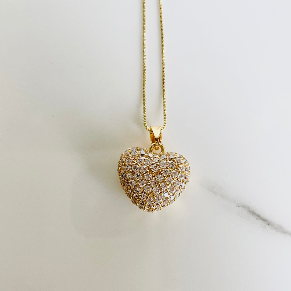 Open Heart 18K Gold-Plated Necklace