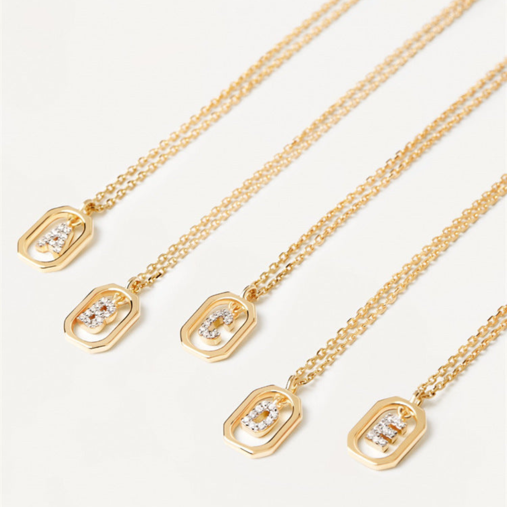 Addison 18K Gold-Plated Letter Necklace