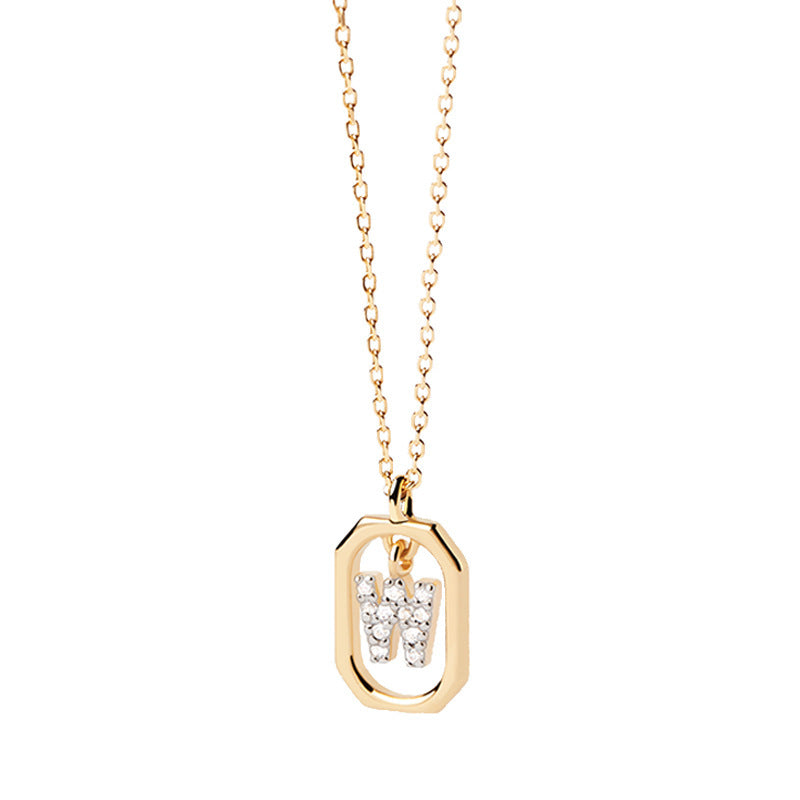 Addison 18K Gold-Plated Letter Necklace