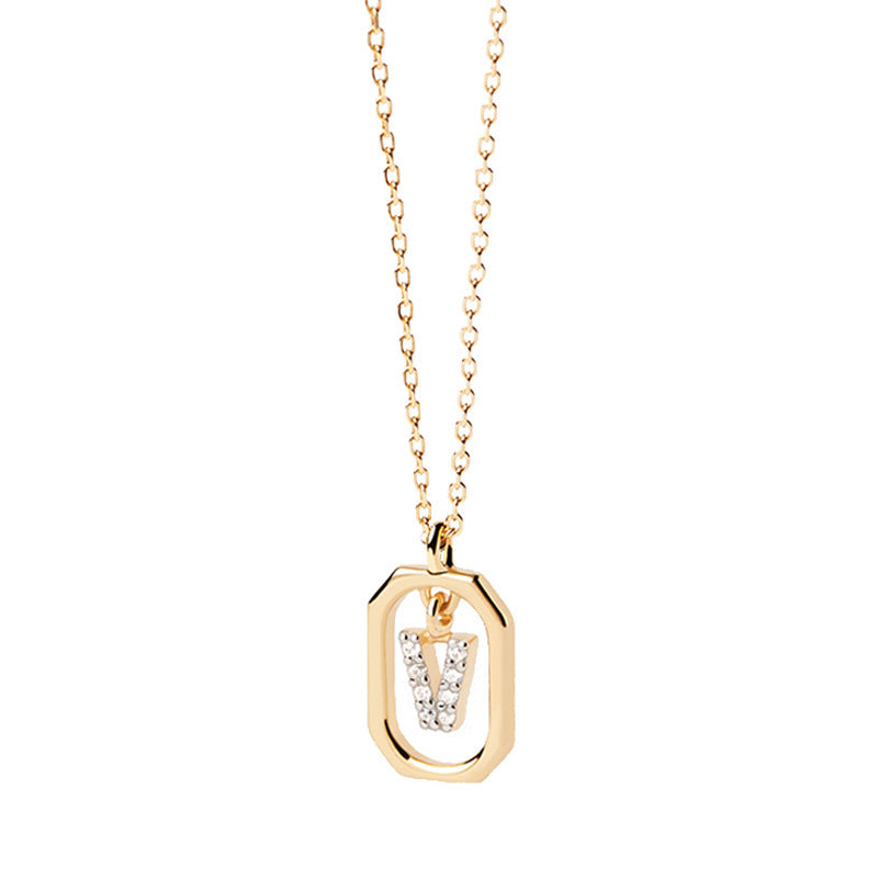 Addison 18K Gold-Plated Letter Necklace
