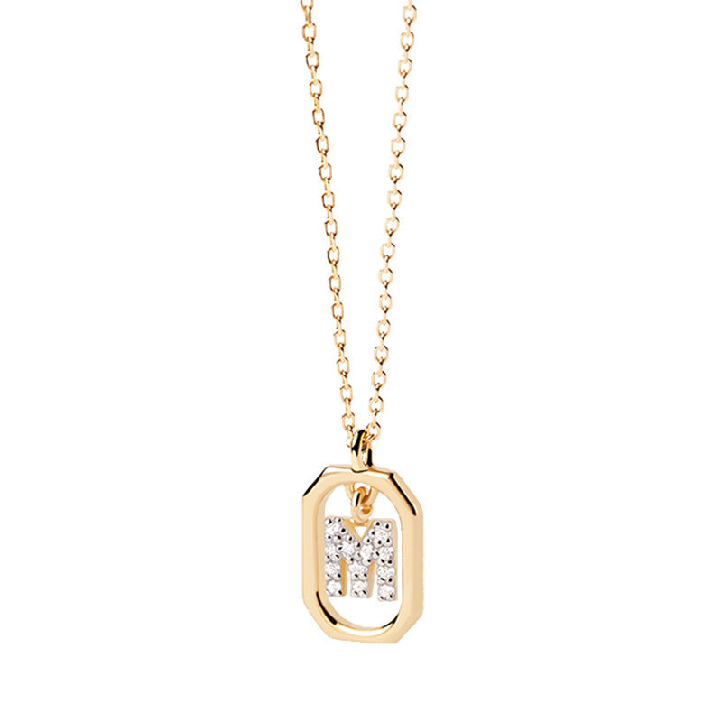 Addison 18K Gold-Plated Letter Necklace
