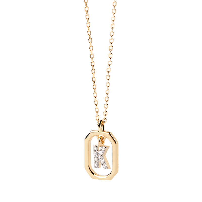 Addison 18K Gold-Plated Letter Necklace