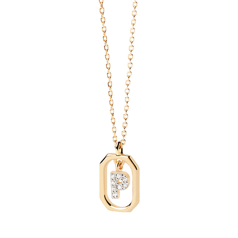 Addison 18K Gold-Plated Letter Necklace